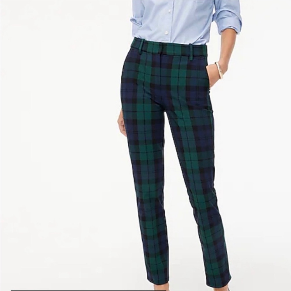 NWT Full-length  J Crew Ruby plaid pant